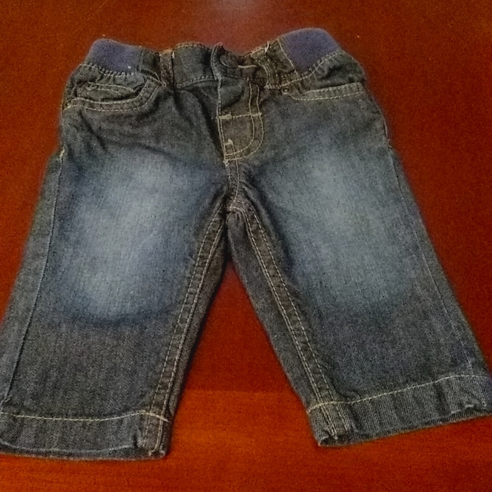 Boy faded blue jeans 3mth old